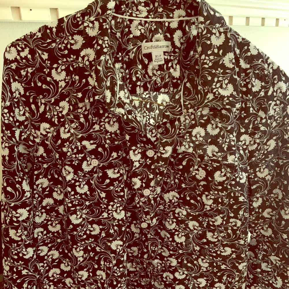 Women’s cotton button down blouse